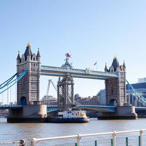 Tower Bridge in London during a sunny day